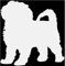 Samunshi® Bolonka Zwetna Hunde Aufkleber Autoaufkleber Sticker in 6 Größen und 25 Farben (69x70cm hellgrau)