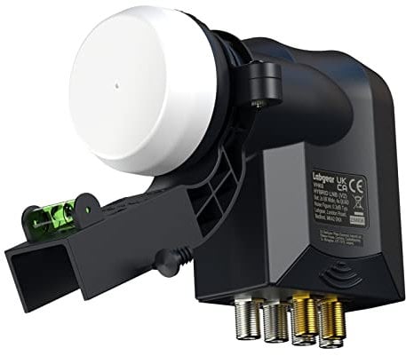 labgear Hybrid LNB 6 Output Hybrid LNB | 2 x Wideband + 4 x Quad | For use with Sky Q, Sky+, SkyHD or Freesat