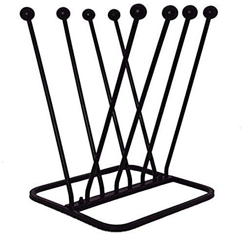 NEEZ Porta Stivali Salvaspazio - Scarpiera da esterno, Metallo in piedi Porta Stivali per Stivali Alti - Reggi Stivali & Slim Scarpe Organizer Rastrelliera (2 paia) (Nero-4pairs)