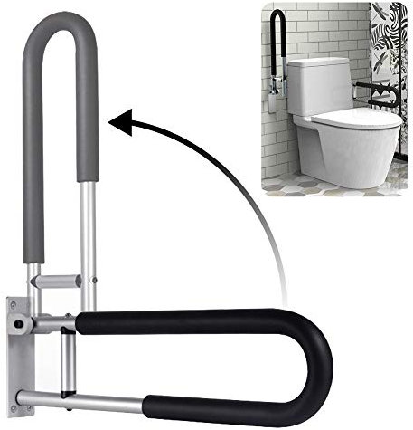 Botabay Barres d'appui pour handicapés - 60 cm - Pour toilettes, salle de bain - Barre de sécurité pour personnes âgées et handicapées
