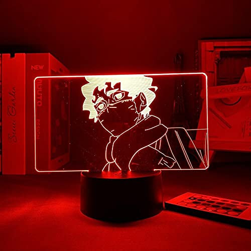 Haikyuu LED Nachtlicht Anime Kiyoomi Sakusa für Schlafzimmer Dekoration Atmosphäre Bunte 3D Illusion Licht Kind Geburtstagsgeschenk-7 Farben Keine Fernbedienung