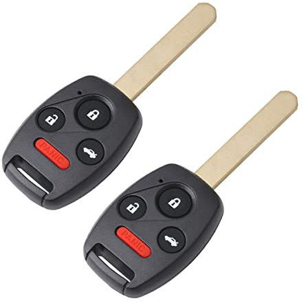 OCESTORE Lot de 2 porte-clés de voiture N5F-A05TAA N5F-S0084A 4 boutons de rechange compatibles avec Ci vic N5F-S0084A 35111-SVA-306 35118-TR0-A00