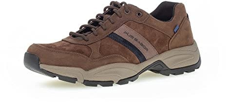 Pius Gabor Herren Sneaker Low, Männer Halbschuhe,Wechselfußbett,Strassenschuhe,Freizeitschuhe,Turnschuhe,Espresso/Navy,43 EU / 9 UK