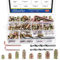 Glarks 134Pcs 1/4-20 5/16-18 Möbelschraube in Mutter Gewindeeinsätze Sortimentssatz, 10/12/15/20/25mm Holz Einsätze Bolzenbefestiger Steckverbinder Hex Sockel Antrieb mit 2pcs Werkzeug Set