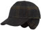 Breiter Winter Baseballcap Schirmmütze Baseball Kappe mit ausklappbarem Ohrenschutz – aus Wolle Blau Karo 57