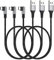 HOTNOW corto Cable USB C en ángulo recto 0,5M 3piezas, adecuado para Samsung Galaxy S10 S8 plus note 9 8 cargador portátil 50cm cable de carga rápida USB-C