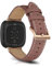 KoGiio Bracelet pour Fitbit Versa 4 / Versa 3 / Sense 2 / Sense, Hommes et Femmes Vintage de Cuir Bracelet de Remplacement pour Fitbit Versa 4 / Fitbit Versa 3 / Fitbit Sense 2 / Fitbit Sense -Rose
