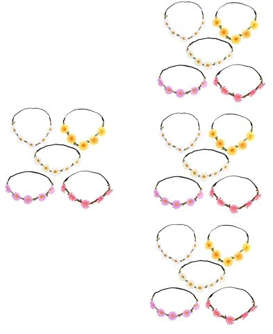 Beaupretty 4 Sets Haarband Für Frauen Und Mädchen Modischer Kopfschmuck 3d-blumen Braut-haar-accessoire 5 Stück X 4