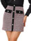 Allegra K Jupe Courte en Tweed à Taille Haute pour Femme Rouge M