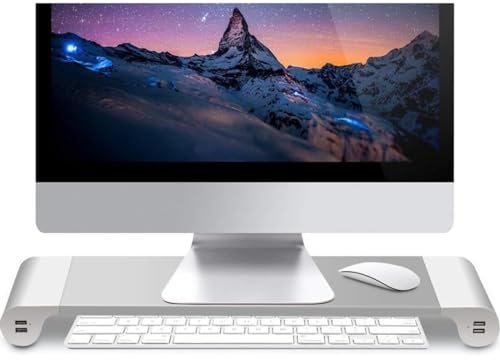 LoJax Support de Moniteur USB, Stockage de Bureau, Support d'ordinateur Portable, Stockage de Clavier, Bureau, Stockage de Bureau, Charge 25kg