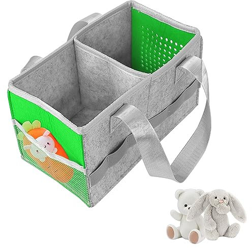 Blnriam Tragetasche für Toniebox-Starterset und Zubehör,Tonie aufbewahrung,Tasche toniebox, Filz-Organizer-Tasche für Tonies-Figur und Toniebox(grün)