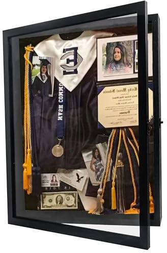 Hodeframe Graduation Shadow Box Frame 13x16,Black