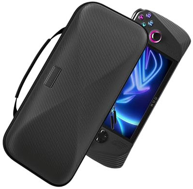 Syntech Hard Carrying Case Compatible with ASUS ROG Ally/ ROG Ally X Console and Accessories, Portable Travel Handheld Case for Storage, EVA Shockproof Protective Carry Bag with Large Capacity, Black