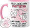 Tassenliebling® Lustige Mama Tasse Personalisiert Mit 1-3 Kindern - Danke, Dass Du Mich Nicht Geschluckt Hast - Rosa - Muttertagsgeschenk - Geschenk für Mutter