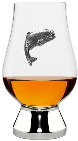 English Pewter Company Glencairn Whiskyglas, 200 ml, mit Zinn-Abzeichen und Sockel [WGP023]