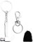 GENSMILE Portachiavi strumento regalo per uomini e donne - Martello e estrattore di chiodi per portachiavi, grazioso portachiavi strumento appendice, gadget cool mini martello accessorio per DIY