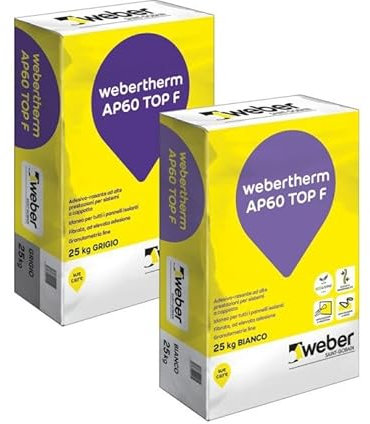 Webertherm ap60 top f collante-rasante grigio sacco kg 25