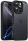 JETech Matte Case for iPhone 16 Pro 6.3-Inch, Shockproof Military Grade Drop Protection, Frosted Translucent Back Phone Cover, Anti-Fingerprint (Black)
