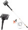 Abbacchiatore e scuotitore elettrico telescopico per olive a batteria 12V 400W fino a 1000 battiti al minuto scuotiolive dal peso ridotto ergonomico e maneggevole comprensivo di cavi con morsetto
