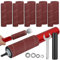 Acvxulfs Trommelschleifer-Set, Gummi-Schleiftrommel, Spindelschleifer-Adapter, mit 120er-Schleifpapiertrommel, Schleifhülsen, Bohrmaschine