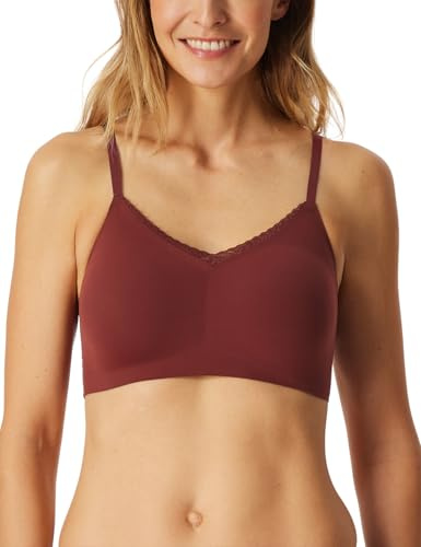 Schiesser Damen Bustier Spaghettiträger mit herausnehmbaren Pads - Invisible Soft
