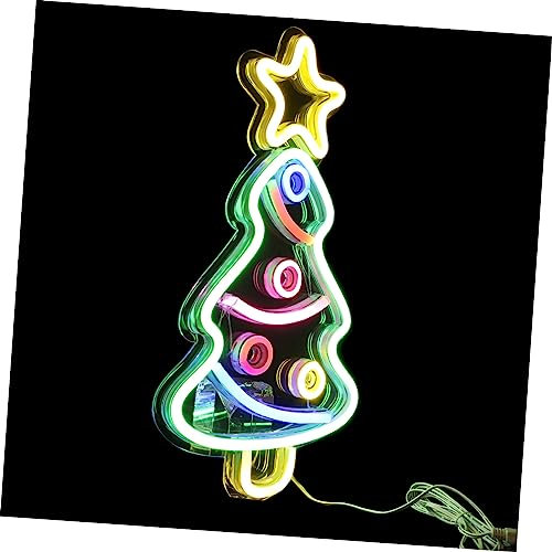 Gadpiparty Led-weihnachtsbaum-neonleuchte Für Innenbereich Dekoratives Lichtornament Weihnachtsbaumschmuck Mit Usb-anschluss Robuste Lichterkette Für Wohnungen Und Bars