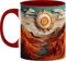 Taza De Cerámica Gran Cañón Y El Sol En 3D, Personalizada Tazas Porcelana Taza De Desayuno Para Cocina Día De La Madre Oficina 330Ml