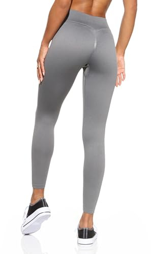 STARK SOUL Scrunch Leggings Booty – Seamless Sportleggings - Grau, Gr. M