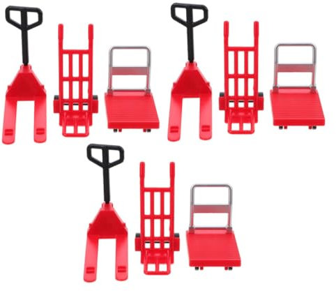 Sosoport Giocattolo in Miniatura Per Carrello Elevatore Con Puleggia A Mano Giocattolo Di Ingegneria Carrello Elevatore A Forma Di Casa Mini Attrezzi Per Ragazzi E Ragazze