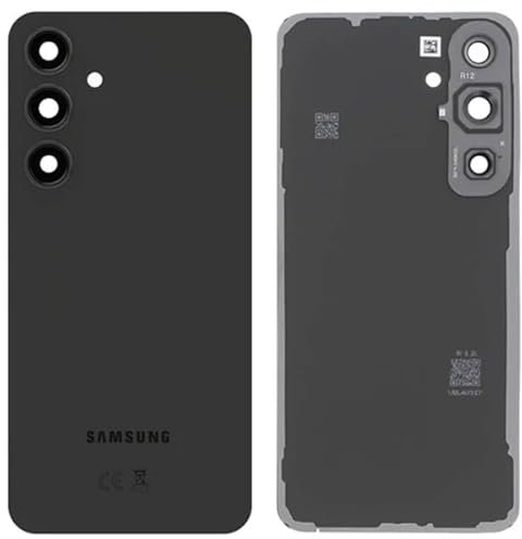 Originale Coperchio della Batteria, Parte Posteriore, Coperchio della Batteria per Samsung Galaxy S24 Fe S721B, Nero/Obiettivo della Fotocamera/Pellicola Adesiva