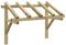 Auvent de Porte d'entrée, Marquise de Porte Extérieur 150x100x100 cm Bois de pin Solide