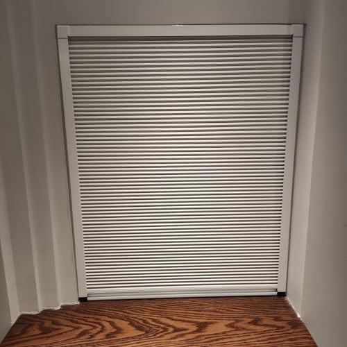 WLCGYD Porte accordéon Petites Portes Accordéon pour Armoires, 30, 40, 50, 60, 70, 80, 90, 100 Cm De Hauteur, Portes Pliantes Invisibles pour Placard, Douche, Camping-Car(W-70cm/27'',H-60cm/24'')