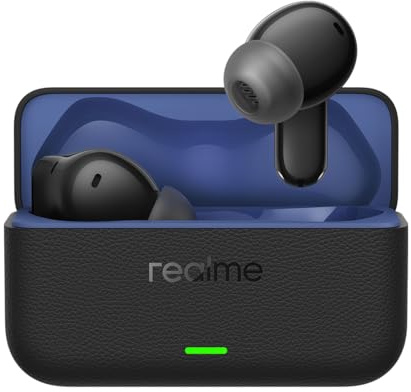 realme Buds T500 Pro Auricolari Bluetooth Wireless, Cancellazione del rumore (ANC), Traduzione AI, Batteria a lunga durata 56H, Controlli tattili, Ricarica Type-C, IP55, Design Candy Box, Nero