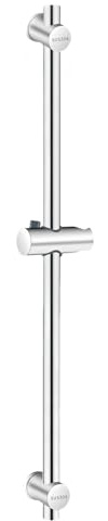 Vista Duschstange Verstellbarer SUS304 Edelstahl Brausestange 100cm | Wandmontierte Handbrausenhalterung Gebürstetes Silber