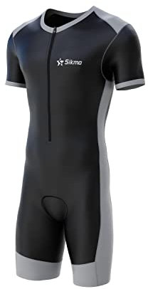 Sikma Herren 2023bssm Skinsuit, schwarz/grau, XL
