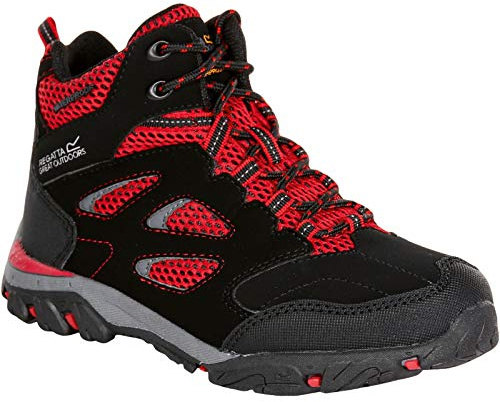 Regatta Kids Holcombe IEP Mid Rise Walking Shoes, Waterproof & Breathable with Hardwearing Outdoor Tread - Perfect for Hiking & Climbing