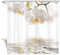 qhtqtt Duschvorhang Orchideen Reflexion Dekostoff Duschvorhang 12 Haken Vorhänge Bad 180X200Cm A
