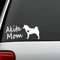 myrockshirt Akita mit Herzchen Akita Mom Hund Dog Aufkleber,Sticker,Decal,Autoaufkleber,UV&Waschanlagenfest,Profi-Qualität