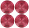 33cm Plastic Christmas Charger Plates (Red - Mosaic, 4)
