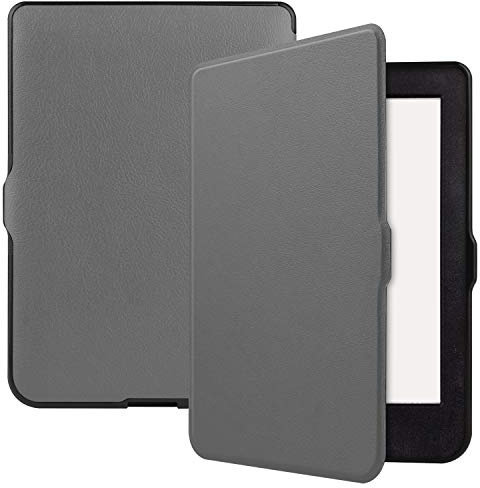 Lobwerk Hülle für Kobo Nia 2020 6 Zoll E-Book Cover Etui mit Standfunktion und Auto Sleep/Wake Funktion Grau