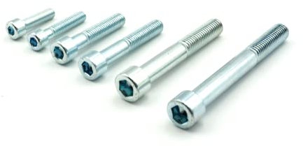 Zylinderschrauben mit Innensechskant - M8 x 90 - (10 Stück) DIN 912 (ISO 4762) galv. verzinkt 8.8 - Vollgewinde/Teilgewinde