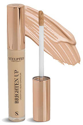 Brighten Up Under Eye Concealer from Sculpted by Aimee (Sand) - 5ml Light Coverage Mineral Liquid Makeup Concealer for Hydrating Delicate Skin & Dark Circles with Niacinamide and Hyaluronic Acid