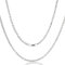 AKA Gioielli® - Herren Damen Kette 925 Sterling Silber Massiv - 4mm Kordelkette - 65 cm lang
