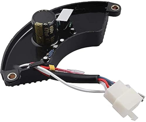 Thunder Parts Regulador de voltaje automático de 5 kW para generador de 4,5 kw-7 kw | 450 V 470uF | Negro