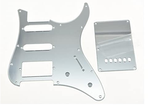 Silberspiegelgitarre. HSS. Pickguard Tremolo Trem-Cover Pickguard Platte