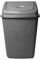 50L 50 Litre Silver Plastic Kitchen Bin with Swing Lid Opening 65cm (H) x 43cm (W) x 32cm (D) - Single Bin