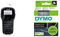 DYMO LabelManager 280 Tragbares Beschriftungsgerät - für D1 Etiketten in 6, 9 und 12mm Breite & Original D1-Etikettenband - weiß auf transparent | 12 mm x 7 m