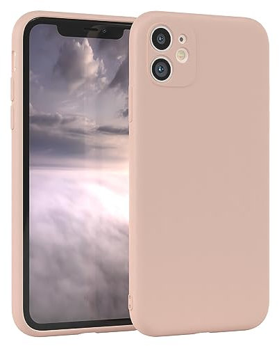 EAZY CASE - Custodia in silicone per iPhone 11 Custodia morbida protettiva con protezione della fotocamera Protezione sottile Premium Cover TPU Telefono Bumper in Rosa