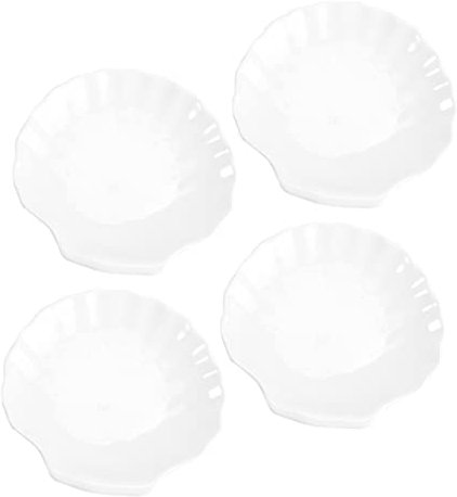 Didiseaon Assiettes En Porcelaine En Forme De Coquillage Plateaux Multi-usages Ustensiles De Cuisine Décoratifs Pour La Maison Pour Salade Dessert Steak