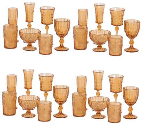 Toyvian 28pièces Miniature Cups Set Mini Wine Cup Models for Dollhouse Decoration Realistic Design for Crafts